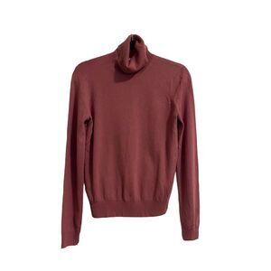 Saks Fifth Avenue Cashmere Sweater Womens Small Turtleneck Quiet Luxury Academia